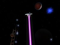 The Ion Cannon satellite.