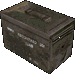 A box of 9x19mm ammunition