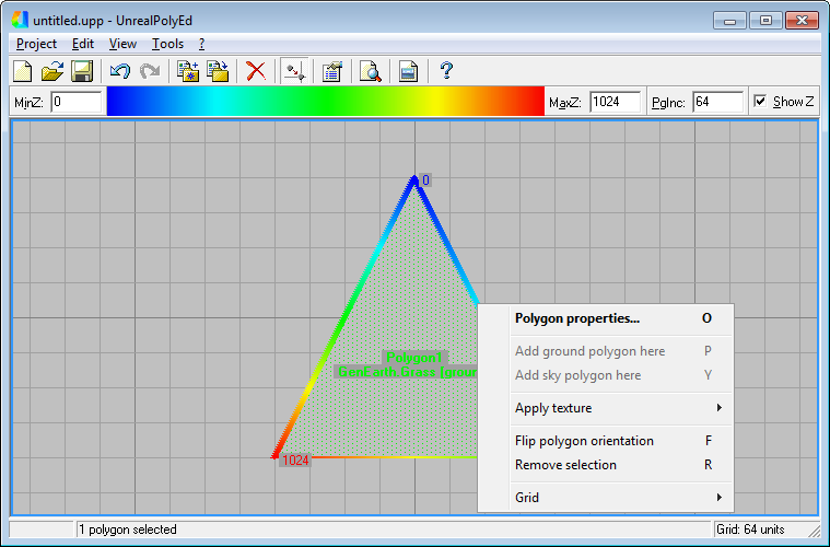 UnrealPolyEd Main Window