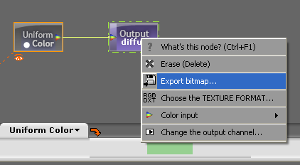 Exporting the bitmap