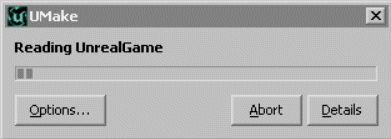 [UMake compilation window]