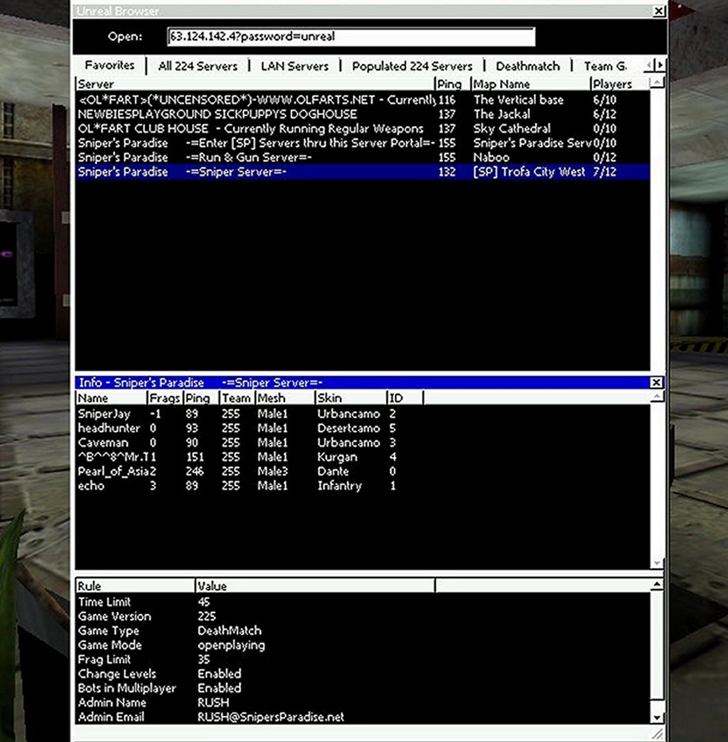 Server Browser Password