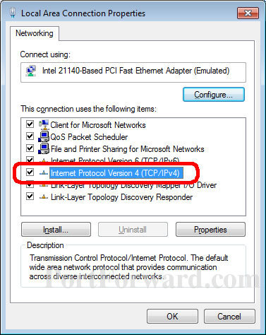 Static IP LAN Properties