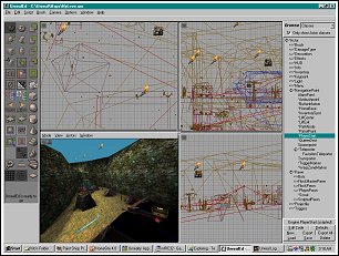 'UnrealEd 3D World Editor'.  Copyright 1999 Epic Games.  Used with permission.
