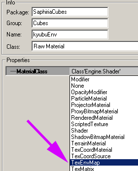 That new setting is TexEnvMap