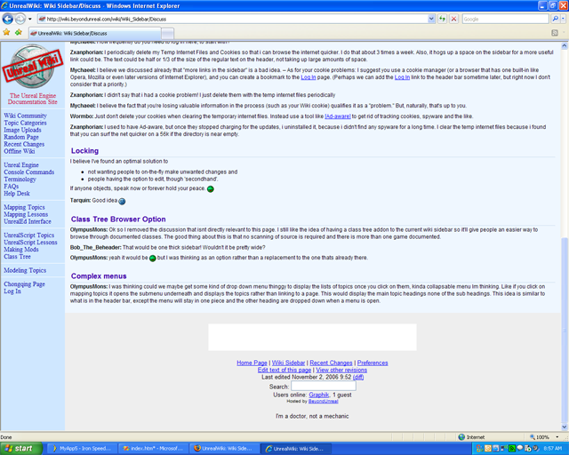 IE7 workin' that sidebar like a pro.