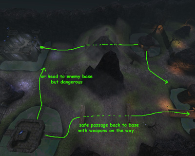 JB-Castlebreak is an example of jails in the centre of the map.