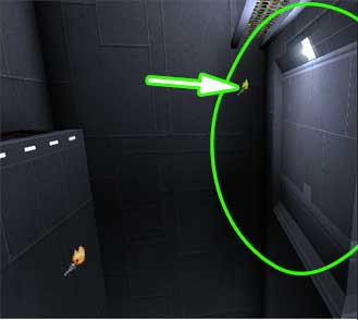 This is our falloff light that scatters around.   * Radius: 12 (small) * Brightness: 96 (40%) * Light Effect: Non-incidence.  This light type fades light very slowly then quickly fades to shadow at the edge of the light radius.  It is a good type to use when you want to light up an area smoothly but not overexpose surfaces.