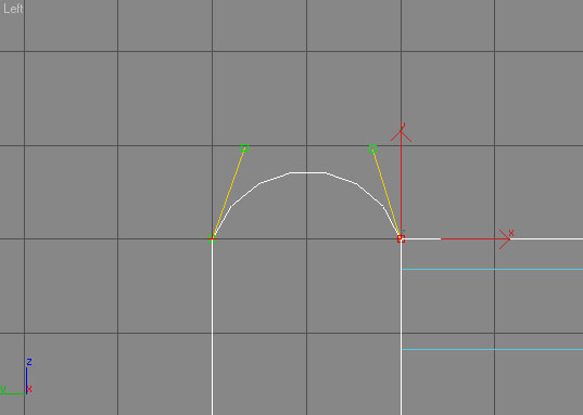 Handles do not make the line go exactly to their position, they only make the line 'lean' that way